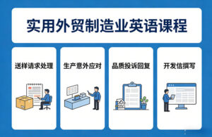 实用外贸制造业英语课程，教你专业处理送样请求、应对生产意外、回复品质投诉、撰写开发信等-网赚资源网