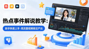 某大V的热点事件解说教学，新手也能快速上手，稳定产出高流量解说视频-网赚资源网