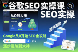 谷歌SEO实操课，Google从0开始SEO全攻略，逐步进阶到大神（更新26年）-网赚资源网