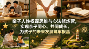 亲子人性权谋思维与心法修炼营，实现亲子同心、共同成长，为孩子的未来发展筑牢根基【音频】-网赚资源网