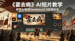 《霍去病》AI短片教学，即梦AI教程Seedance2.0实操玩法-网赚资源网