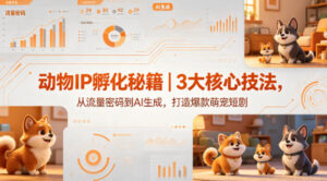 动物IP孵化秘籍｜3大核心技法，从流量密码到AI生成，打造爆款萌宠短剧-网赚资源网