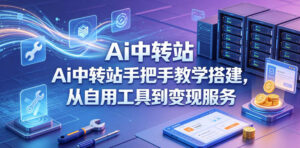 Ai中转站手把手教学搭建，从自用工具到变现服务-网赚资源网