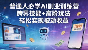 普通人必学AI副业训练营跨界技能+高阶玩法轻松实现被动收益-网赚资源网