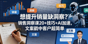 想提升销量缺洞察?销售洞察课20+技巧+AI加速,文案戳中客户超简单【原创双语字幕】-网赚资源网