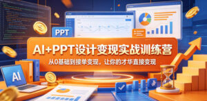 AI+PPT设计变现实战训练营，从0基础到接单变现，让你的才华直接变现-网赚资源网