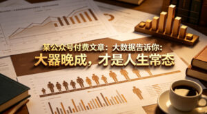 某公众号付费文章：大数据告诉你：大器晚成，才是人生常态-网赚资源网