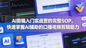 AI剪辑入门实战营的完整SOP，快速掌握AI辅助的口播视频剪辑能力-网赚资源网
