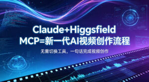 Claude+Higgsfield MCP=新一代AI视频创作流程，不需要切换工具，一句话就能完成视频创作-网赚资源网