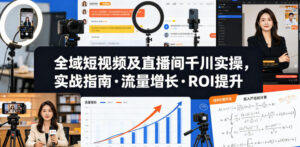 全域短视频及直播间千川实操,实战指南·流量增长·ROI提升(更新)-网赚资源网