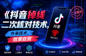 抖音掉线二次核对技术,外来技术,效果自测-网赚资源网