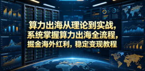 算力出海从理论到实战,系统掌握算力出海全流程,掘金海外红利,稳定变现教程-网赚资源网