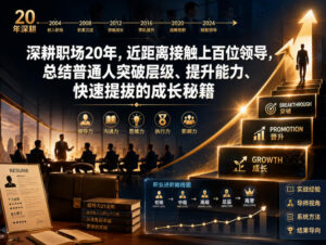 付费文章:深耕职场20年,近距离接触上百位领导,总结普通人突破层级、提升能力、快速提拔的成长秘籍(全网独家干货)-网赚资源网