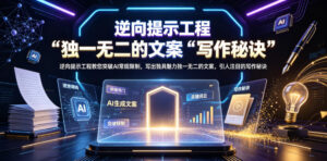 逆向提示工程教您突破AI常规限制,写出独具魅力独一无二的文案,引人注目的写作秘诀【原创双语字幕】-网赚资源网