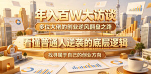 年入百W大访谈,多位大佬的创业逆风翻盘之路,看懂普通人逆袭的底层逻辑,找寻属于自己的创业方向(更新0615)-网赚资源网