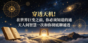 付费文章：穿透天机！在世界巨变之前，你必须知道的通天人间智慧一次和你彻底聊通透-网赚资源网