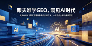 跟夫唯学GEO，洞见AI时代，把复杂技术“蒸馏”成通俗易懂的实操方法，一起开启全新的探索征程-网赚资源网