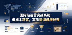国际站运营实战系统：低成本获客，高质量询盘增长课（更新26年）-网赚资源网
