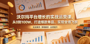 沃尔玛平台增长的实战运营课,从0到100W,打造爆款单品,实现业绩飞跃-网赚资源网
