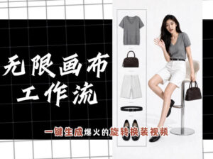 无限画布工作流,一键制作爆火的旋转换装视频,操作简单,零基础也能学会-网赚资源网