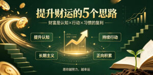 付费文章:提升财运的5个思路——财富是认知x行动x习惯的复利,愿你越努力,越幸运-网赚资源网