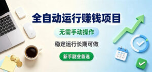 全自动运行賺钱项目,无需手动操作,稳定运行长期可做,新手副业首选【揭秘】-网赚资源网