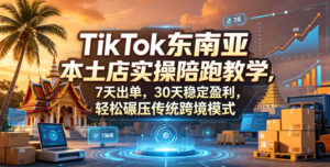 TikTok东南亚本土店实操陪跑教学,7天出单,30天稳定盈利,轻松碾压传统跨境模式(更新0819)-网赚资源网