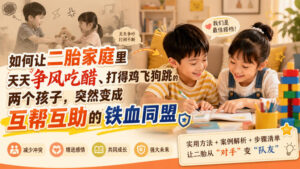 付费文章:如何让二胎家庭里天天争风吃醋、打得鸡飞狗跳的两个孩子,突然变成互帮互助的铁血同盟?-网赚资源网