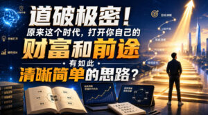 公众号灏泽异谈付费文：道破极密！原来这个时代，打开你自己的财富和前途，有如此清晰简单的思路？！-网赚资源网