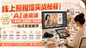 线上照相馆实战秘籍｜AI速成课，人像写真、品牌视觉、创意图像一站式变现教学-网赚资源网