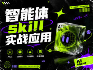 智能体skill实战应用,为寻求利用智能体进行工作提效的人打造,案例演示,纯实战课-网赚资源网