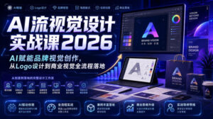 AI流视觉设计实战课2026:AI赋能品牌视觉创作,从Logo设计到商业视觉全流程落地-网赚资源网