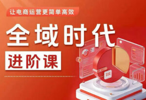 全域时代进阶课,更简单高效的全域投放实操,让电商运营更简单高效(更新0731)-网赚资源网