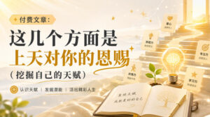 付费文章：这几个方面是上天对你的恩赐（挖掘自己的天赋）-网赚资源网