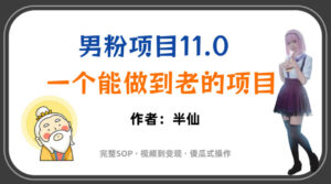 全网独家男粉项目11.0，一个做到老的项目，完整SOP·视频到变现·傻瓜式操作-网赚资源网