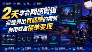 2天学会网感剪辑，完整剪出有质感的视频，自用或者接单变现-网赚资源网