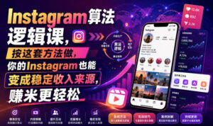 Instagram算法逻辑课，按这套方法做，你的Instagram也能变成稳定收入来源，賺米更轻松【原创双语字幕】-网赚资源网