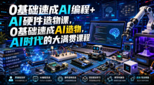 0基础速成AI编程+AI硬件造物课,0基础速成AI造物,AI时代的大满贯课程-网赚资源网