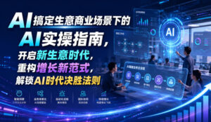 AI搞定生意商业场景下的AI实操指南,开启新生意时代,重构增长新范式,解锁AI时代决胜法则【文档】-网赚资源网