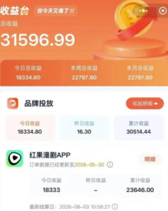 2026搞钱风口，红果漫剧拉新推广全流程实战教学，0粉丝也能月入过1W（更新0819）-网赚资源网