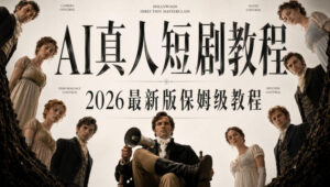 AI真人短剧制作全流程,AI视频大佬专为零基础研制的AI短剧教程,保姆级教程,新手一学就会!-网赚资源网