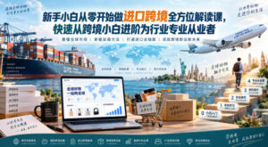 新手小白从零开始做进口跨境全方位解读课,快速从跨境小白进阶为行业专业从业者-网赚资源网