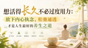 付费文章:想活得长久不必过度用力:放下内心执念,松弛通透才是人生最好的养生之道-网赚资源网