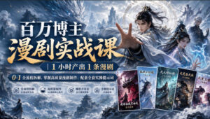 百万博主漫剧实战课|1小时产出1条漫剧,0‑1全流程拆解,掌握高质量漫剧制作,配套全套实操提示词-网赚资源网