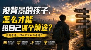 付费文章:没背景的孩子,怎么才能给自己谋个前途?-网赚资源网