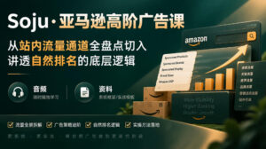 亚马逊高阶广告课,从站内流量通道全盘点切入,讲透自然排名的底层逻辑(直播+音频+资料)-网赚资源网