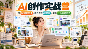 AI创作实战营,用AI赋能创作,助力你在AI时代,实现一人公司创作-网赚资源网