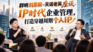 群响刘思毅×天诺老吴座谈,IP时代企业管理,打造穿越周期个人IP-网赚资源网