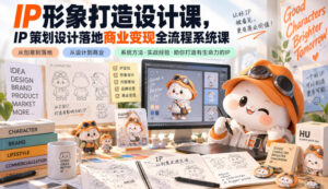 IP形象打造设计课，IP策划设计落地商业变现全流程系统课-网赚资源网