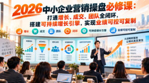2026中小企业营销操盘必修课：打通增长、成交、团队全闭环，搭建可持续增长引擎，实现业绩可控可复制-网赚资源网